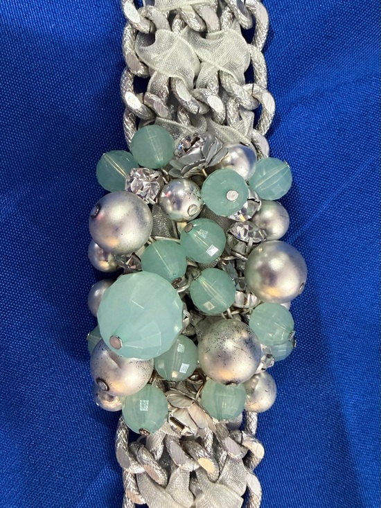 Parklane Jewelry - Park Lane Mint Green & Silver Statement Bracelet